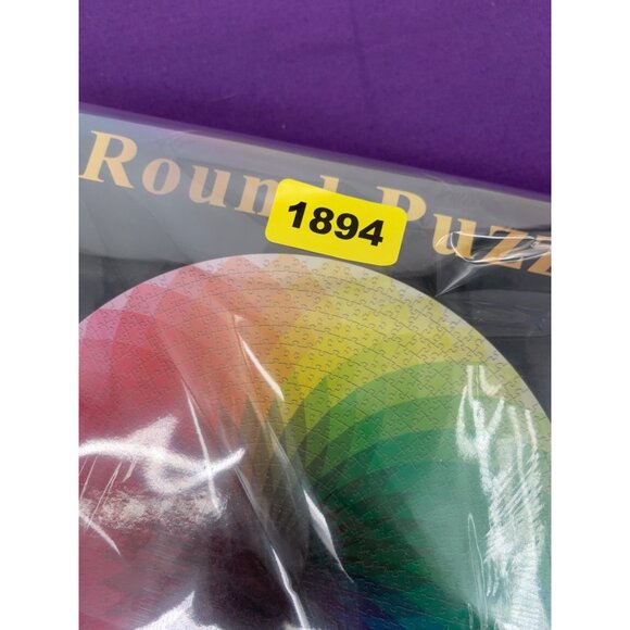 Round Jigsaw Puzzle Educational Game Rainbow Prisma Color 1000 Pieces - Picture 6 of 6